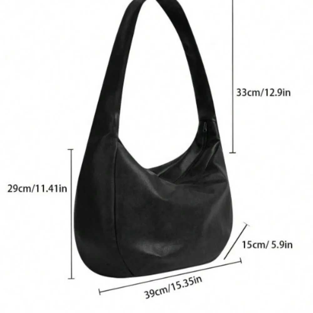 Vintage Style Mens Crossbody Bag Large Capacity Large Size Messenger Bag PU Leather Pleated Tote Bag Daily UseT251215