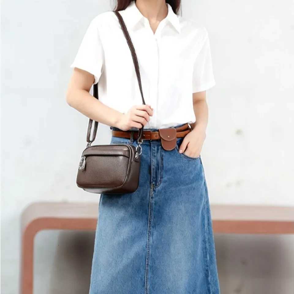 Top Quality PU Leather Shoulder Messenger Bag Multi-pocket Crossbody Phone Bags for Women Designer Sac 3 Layers Purses 2026 NewT251215