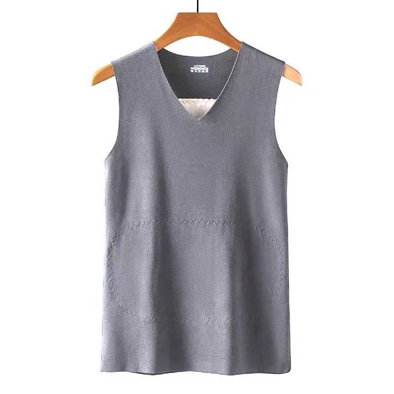1pcs Autumn Winter Mens Patch Thermal Vest Seamless Warm Lingerie Male Comfortable Warm Top Man Inner Wear Sleeveless Base Shirt G251215