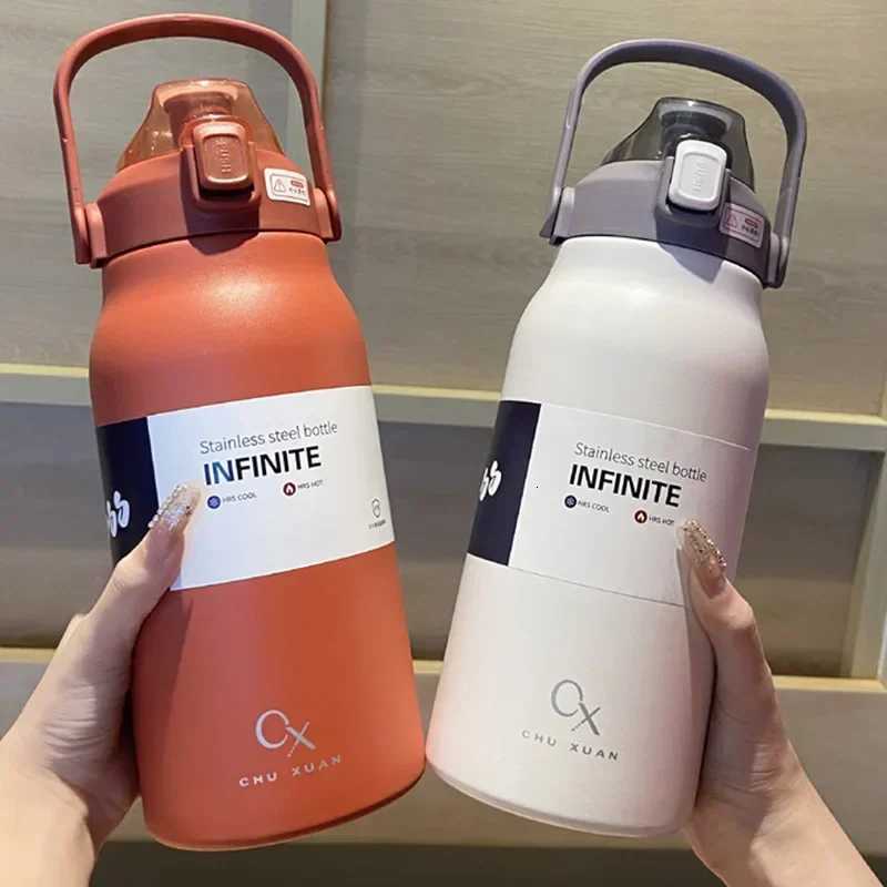 Large Capacity Thermo Bottle Stainless Steel Thermos Water Bottle Cold And Hot Tumbler Portable Vaccum Flask Cup Outdoor Mug NEW H251215