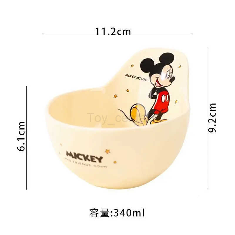 Disney Mickey Mouse Kids Dinnerware Heat-Resistant Durable Ceramic Cartoon Character Design Food Safe Underglaze Color H251215