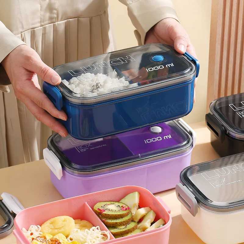 Lunch box preservation box microwave heat-resistant plastic food fruit storage and sealing box H251213