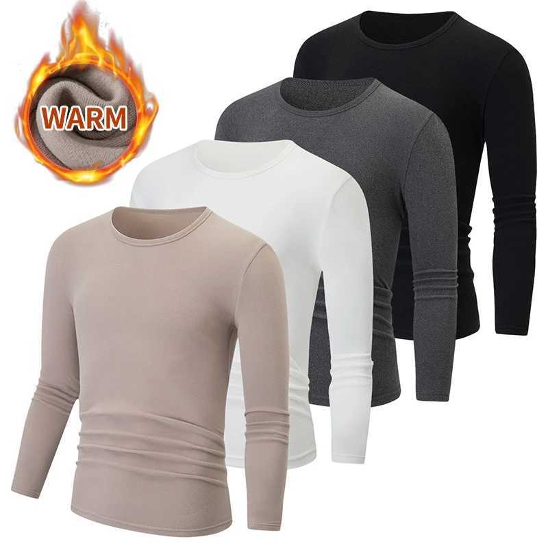 1/2/4 Piece Set Of Autumn/Winter Mens And Teenagers Casual Warm Underwear Set Comfortable Sports Long Sleeved Thick Base Shirt G251215