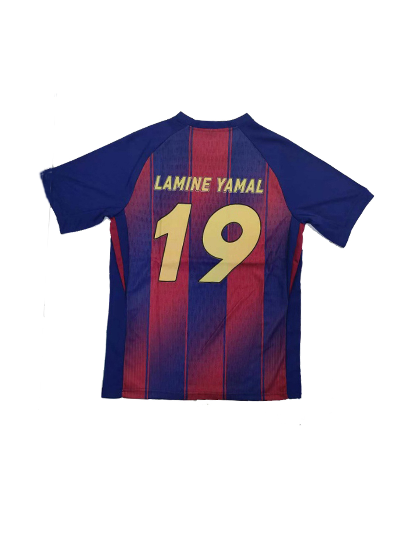 25 26 Soccer Jerseys 10 19 LAMINE YAMAL Retro Blue Red Jerseys Barcelona football shirt Team Men