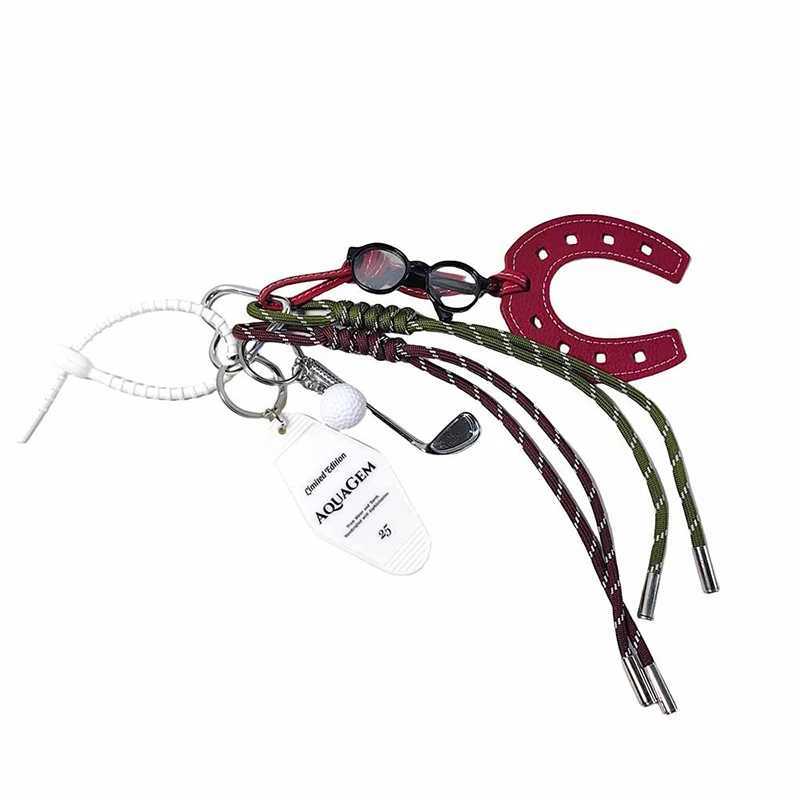 Hot Ins Style Maximalism Trend Bag Pendant Cute Hoof Horseshoe Decoration Keychain Straps Phone Lanyard Phone Charm M251215