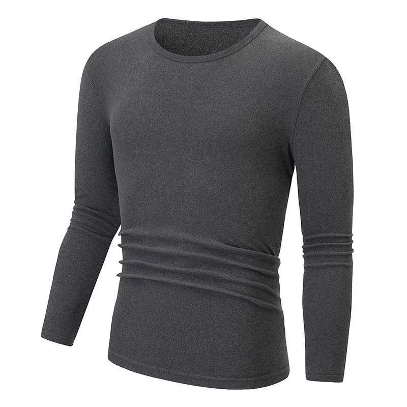 1/2/4 Piece Set Of Autumn/Winter Mens And Teenagers Casual Warm Underwear Set Comfortable Sports Long Sleeved Thick Base Shirt G251215