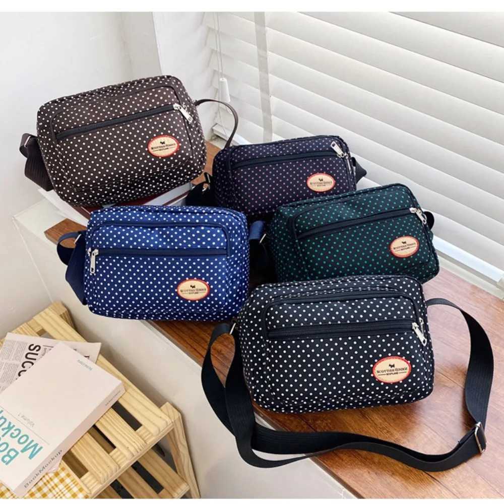 Fashion Nylon Shoulder Messenger Bag One-shoulder Moderately Soft Satchel Bag No Interlayer Street BagT251215