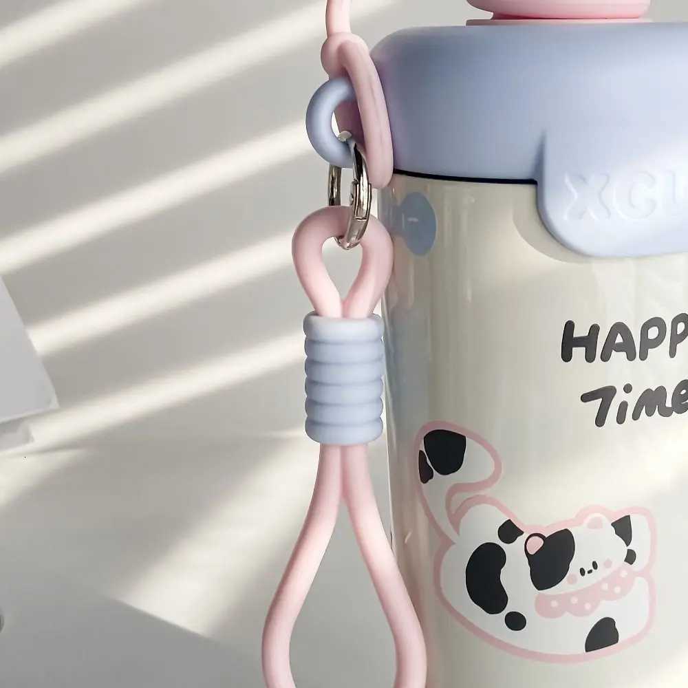 600ML Vacuum Cup Insulation Or Cooling High-Capacity Floating Ball Insulated Cup With Pendant Thermal Water Bottle H251215