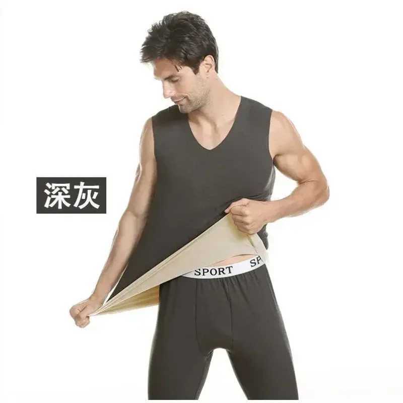 3 Pcs Double Sided Warm Velvet Vest For Mens Winter Underwear Men Sleeveless Vest Mens Winter Thermal Underwear Male Vest 4XL G251215