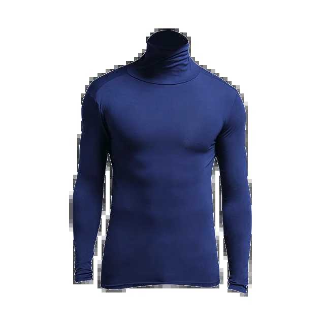 O elements mens thermal underwear in turtleneck lapel autumn thin Modal autumn and winter long-sleeved base single slim-fit top G251215