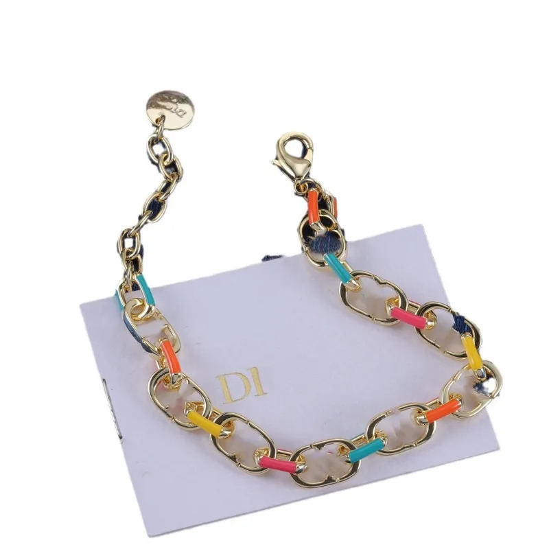 Dijia Bracelet Jewelry Fashion Simple Color Chain Hip Hop Trend Bracelet Wholesale 251210
