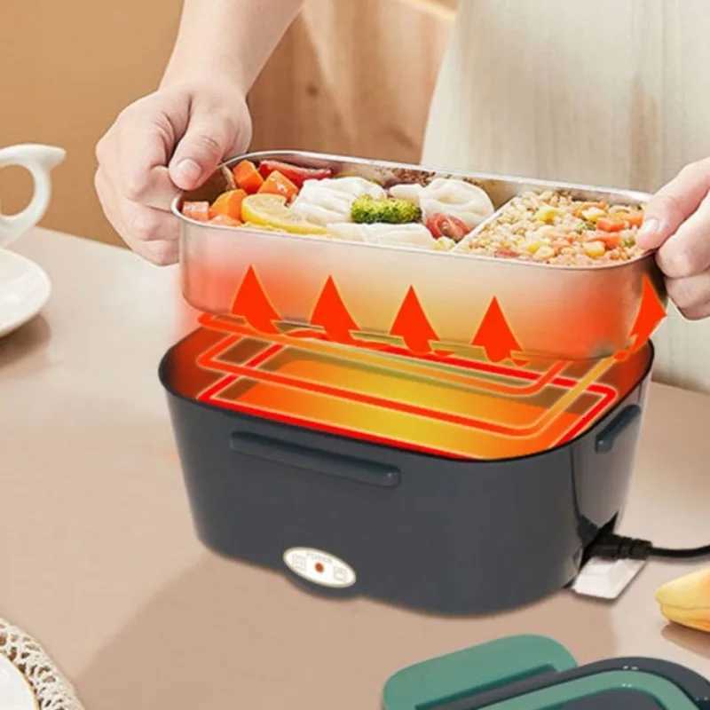 Stainless Steel Electric Lunch Box He Car Dual Use Heating and Insation System Corded Power Adjustable H251213