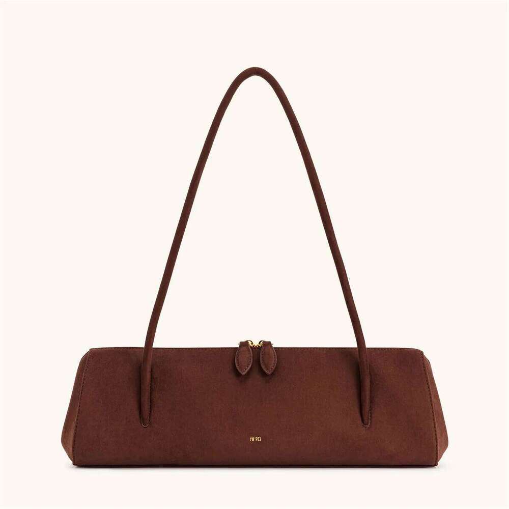 JW PEI Nova French Baguette Bag for Women, Retro Vintage Underarm Purse, Luxury Leather Single Shoulder Handbag