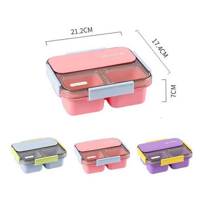 1200ml Lunch Box for Students Off Heat-resistant Bento Box Bring Tableware Off Worker Picnic Bento Food Storage Containers H251213