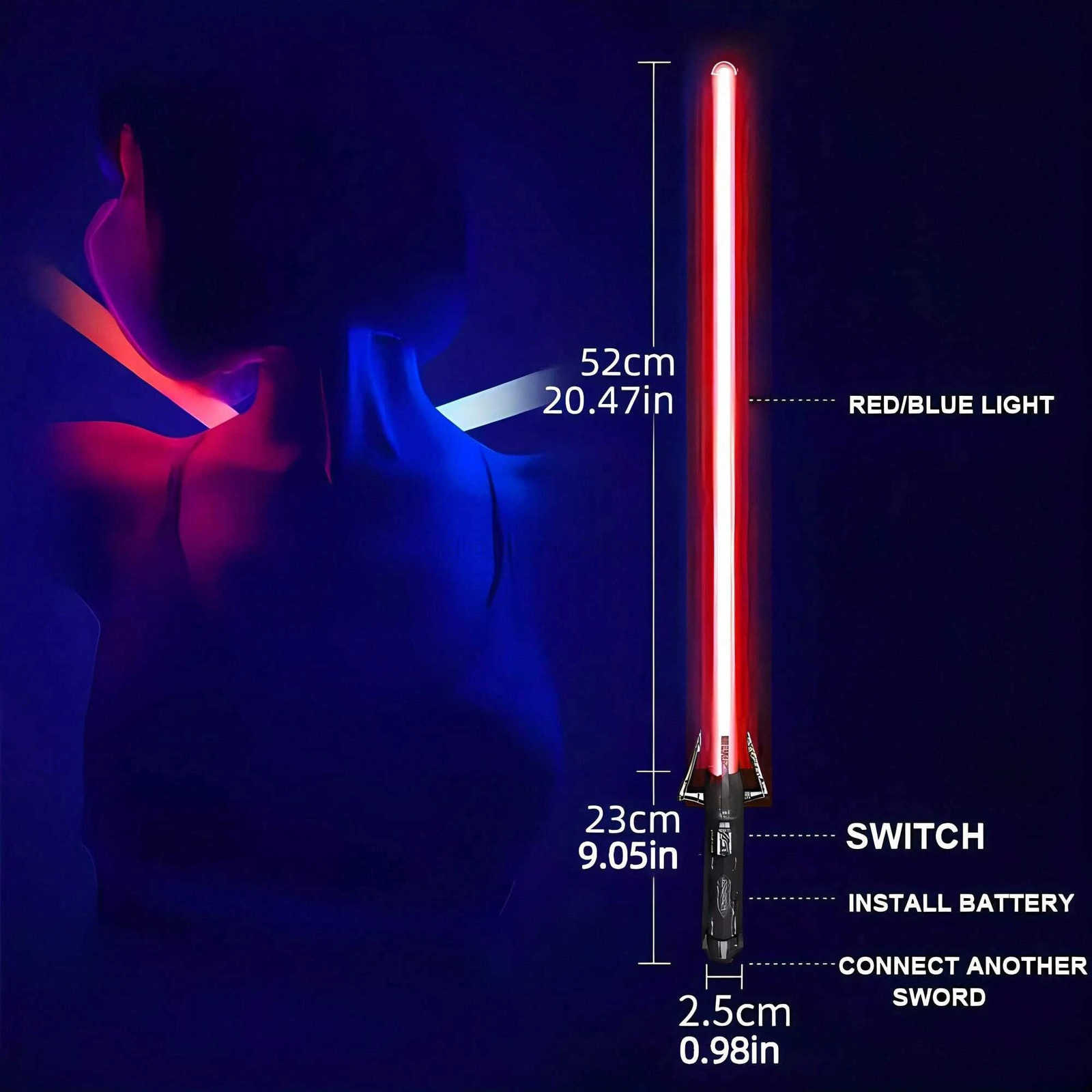 Disney Holiday props sword Toy Scalable Star Light Sword Luminous Fluorescent Rod Laser Rod Childrens Sword Toy War Gift Outdoor Toys H251215