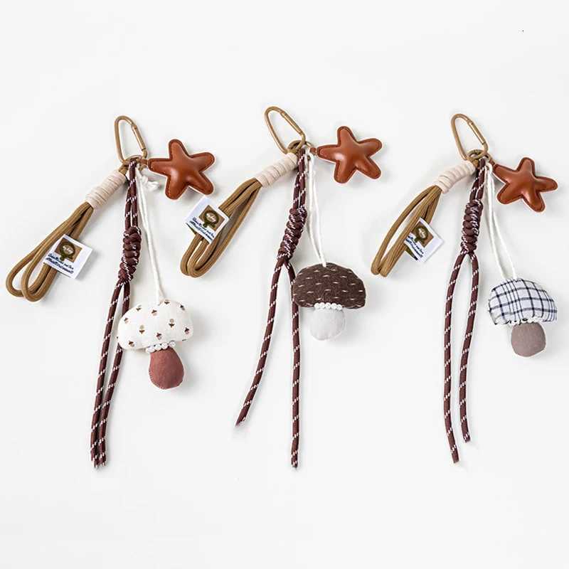 New Cartoon Pendant Multi-purpose Brown Nylon Lanyard Ornament Handmade Rope Bag Charm M251215