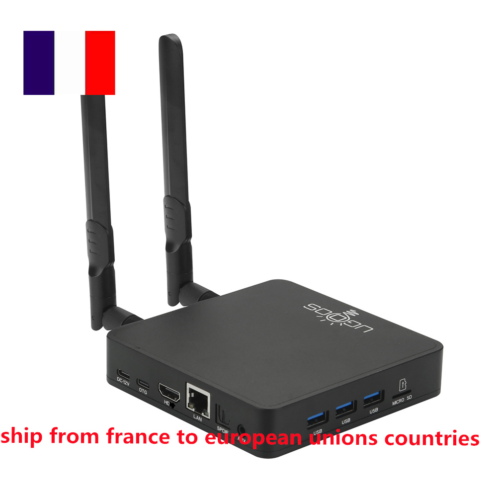 Original Ugoos AM9 Smart TV Box Android 14 Amlogic S905x5 4GB 64GB WiFi BT5.2 1000M AV1 AI-SR Support Android Set Top Box