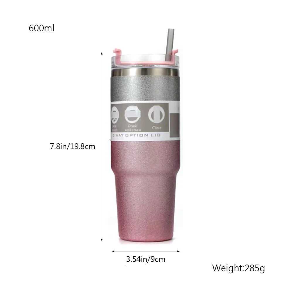 600/900ml Tumblers Double Wall Water Thermal termos Coffee Mug Flasks Stainless Steel Thermoses 30oz 20oz Cup Bottle H251215
