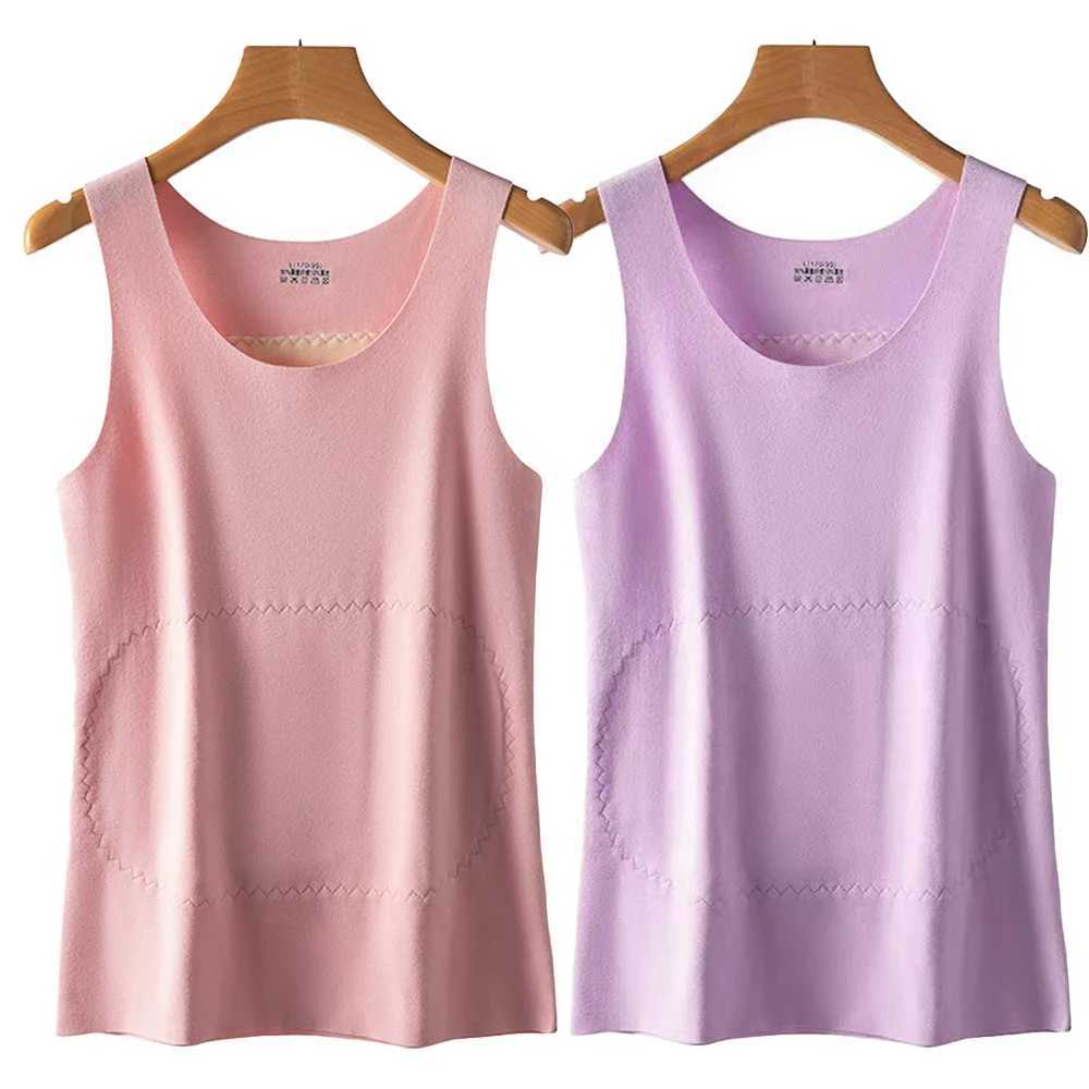 Womens Thermal Underwear Heat Insulation Tank Top Base Vest Thickening Seamless Fitness Shirt Autumn Winter Sleeveless Warm Top G251215