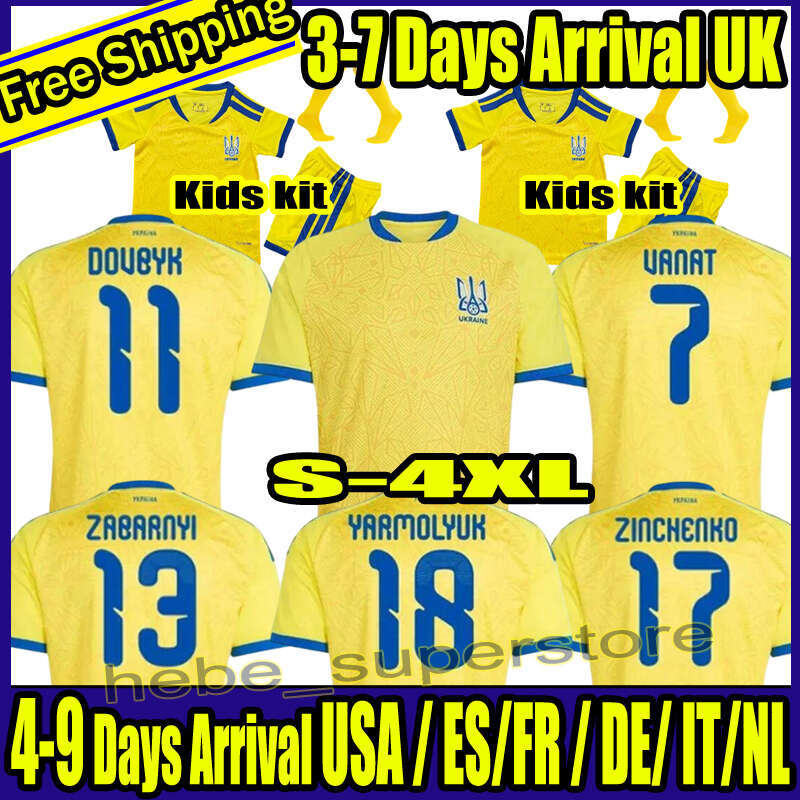 2026 Ukraine MATVIYENKO Mens Soccer Jerseys MYKOLENKO ZABARNYI KONOPLYA BONDAR VANAT Home Away Football Shirt Short Sleeve Adult Uniforms