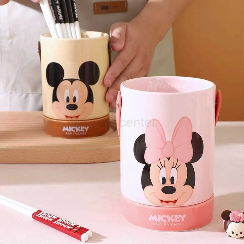 Disney Mickey Mouse Chopstick Drainer Household Punch-Free and Mildew-proof High-end Spoon Fork and Tableware Storage H251215