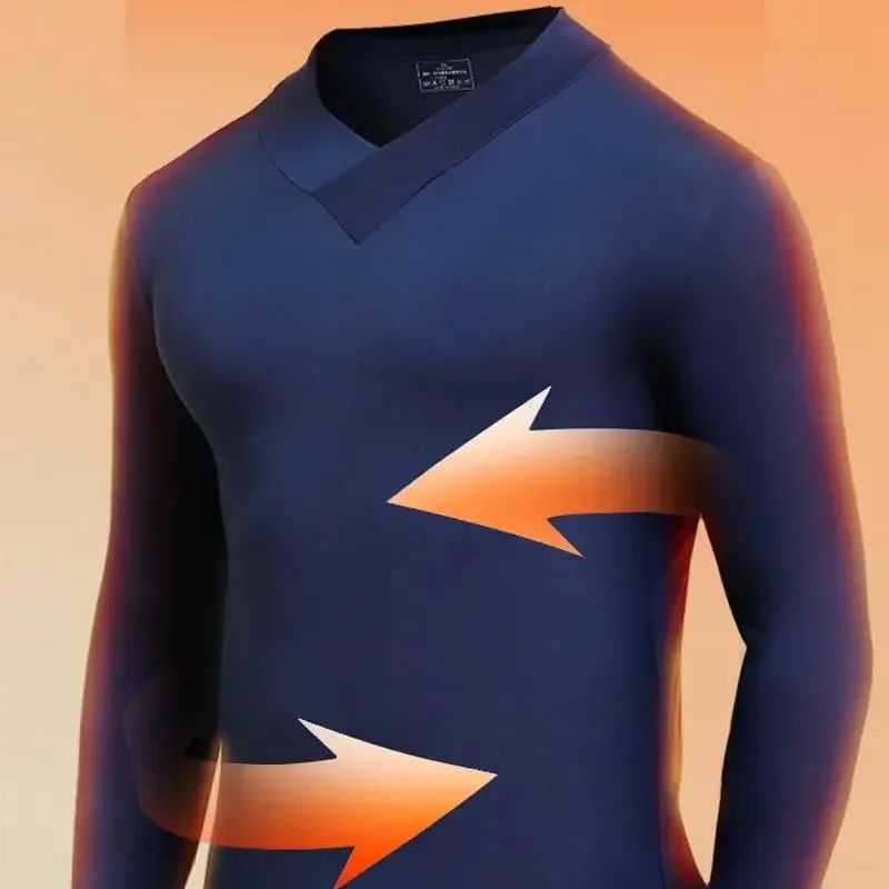 Mens autumn coat high neck single warm cold underwear thin base shirt slim modal clothes autumn and winter G251215