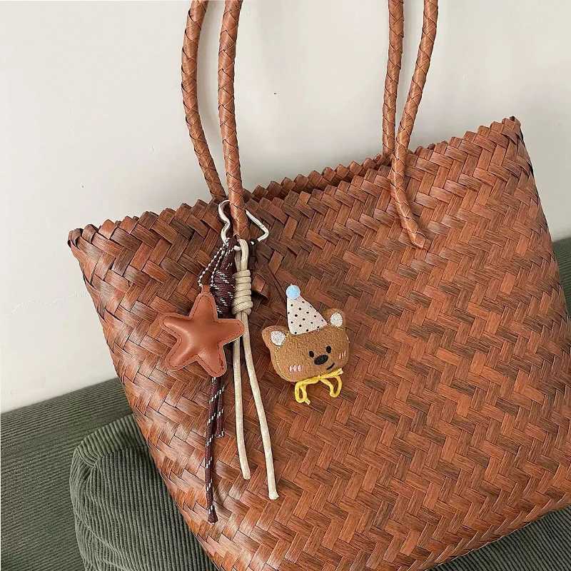 Unisex Bag Pendants Cartoon Plush Teddy Bear Doll Star Funny Cute Kawaii High Quality Bag Accessories Multifunctional Keychains M251215