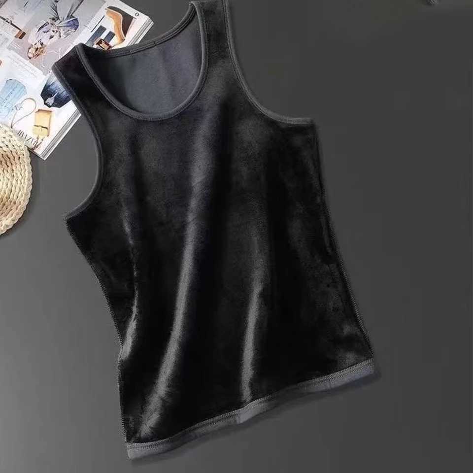 Mens Fleece Lined Tank Top Vest Underwear Warm Thermal Base Layer Undershirt Thermo Clothing Pajamas Breathable Base T-Shirt G251215
