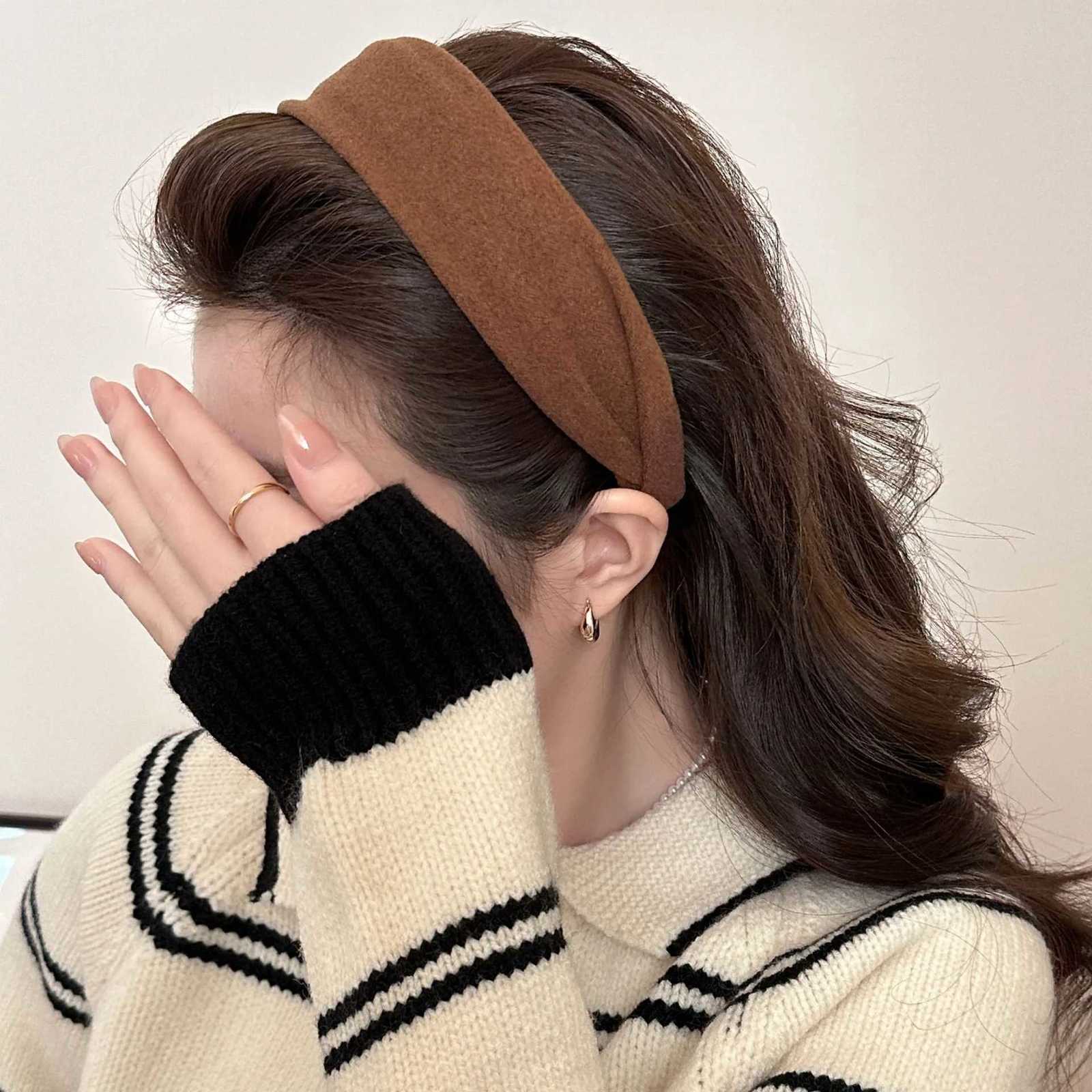 2025 Korea Fashion Elegant Wide Hairbands Headband Women Girls Gift Scrunchie Hair Head Hoop Band Accessories Headdress HeadwearXJ251215 - view 3