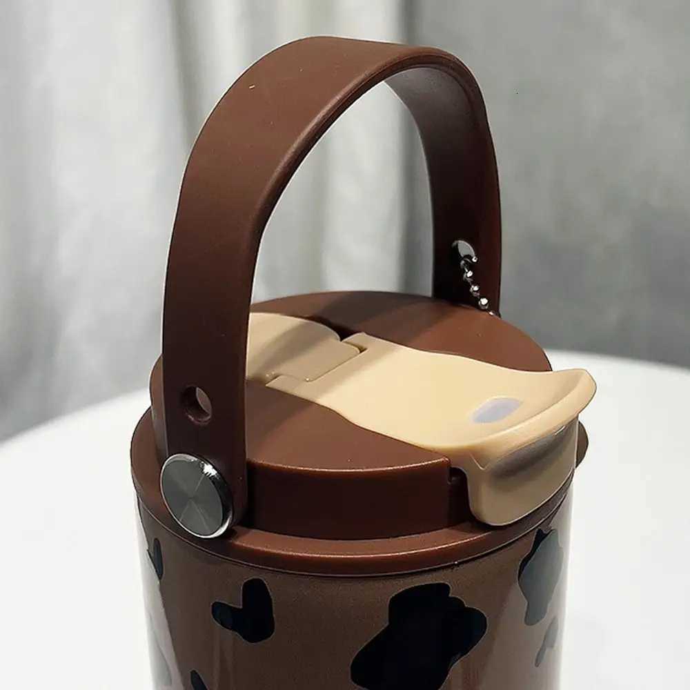 Creative Thermal Water Bottle Portable 750ML Outdoor Insulated Mug Double Wall Leak-proof Coffee Tumbler with Handle Kitchenware H251215