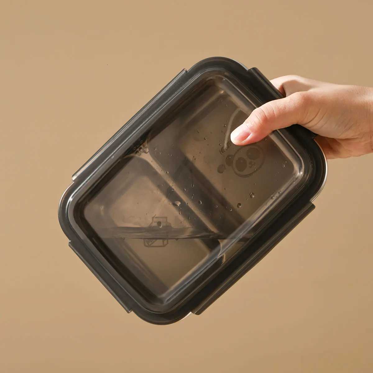 WORTHBUY 304 Stainless Steel Divided Bento Lunch Box Portable Leak-proof Food Container With Cpartments For Students Kids H251213