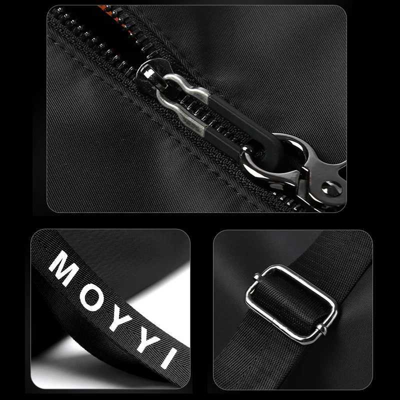 Mens Trendy Messenger Shoulder Bag Student Sports Waterproof Crossbody Sling Bags Leisure Design for Outdoor Solid LightweightT251215