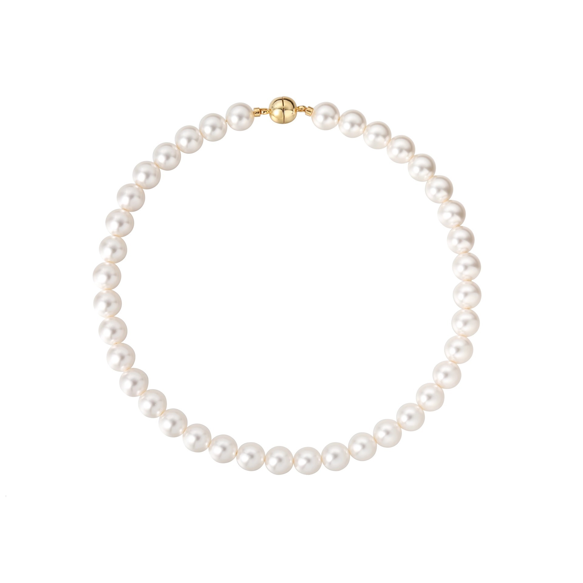 Designer Necklace Luxury Jewelry Star Same Round Bead Magnetic Buckle Sega Pearl Necklace Women's Sweater Chain Elegant Niche Necklace Fashionabl