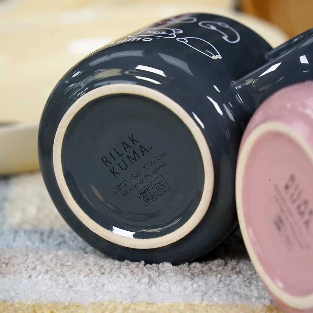 Cute and Fresh Relaxing Bear Ceramic g Cartoon Water Cup High-temperature Decal Coffee Cup H251215