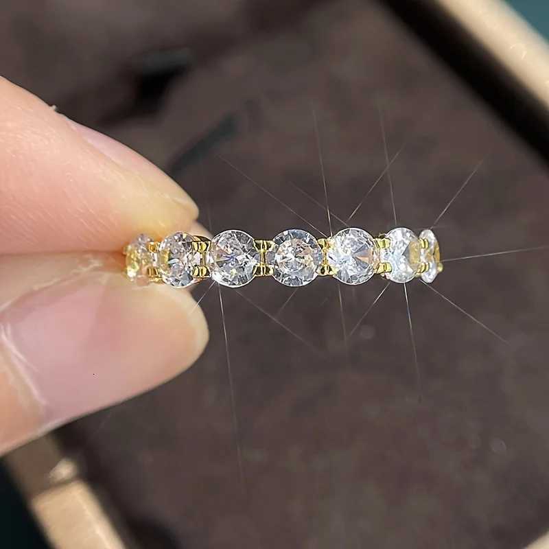 Luxuriant Exquisite 3Pcs Set Rings for Women Sparkling Cubic Zirconia Wedding Engagement Accessories Statement Jewelry M251215