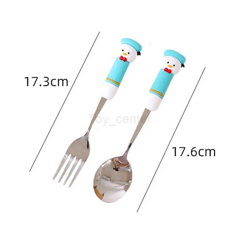 Disney Mickey Mouse Stainless Steel Spoon Fork Kawaii Cartoon Figure Milk Stirring Accessories Children Baby Portable Tableware H251215