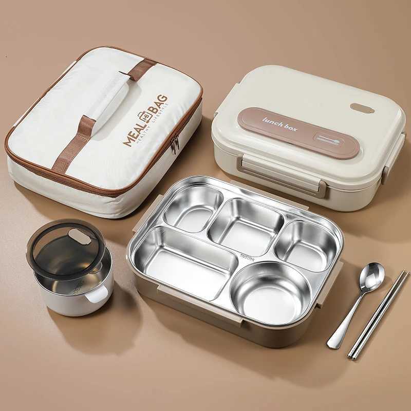 304 Stainless Steel Insated Lunch Box Off Worker Students Sed Portable Bento Microwae Heating Food Containe H251213