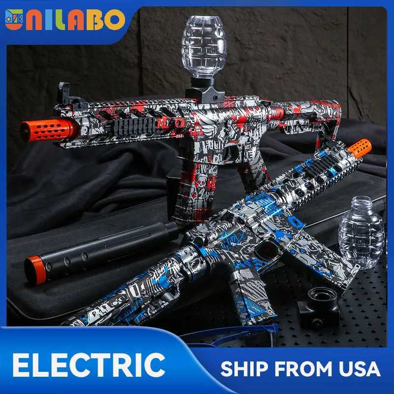 2025 Exclusive Metallic Finish M4 Electric Gel Ball Blaster Toy Gun - High-Speed Rechargeable Toy Gun Perfect Gift For Summer W251215