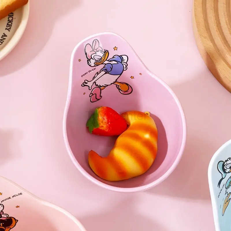 Disney Mickey Mouse Kids Dinnerware Heat-Resistant Durable Ceramic Cartoon Character Design Food Safe Underglaze Color H251215