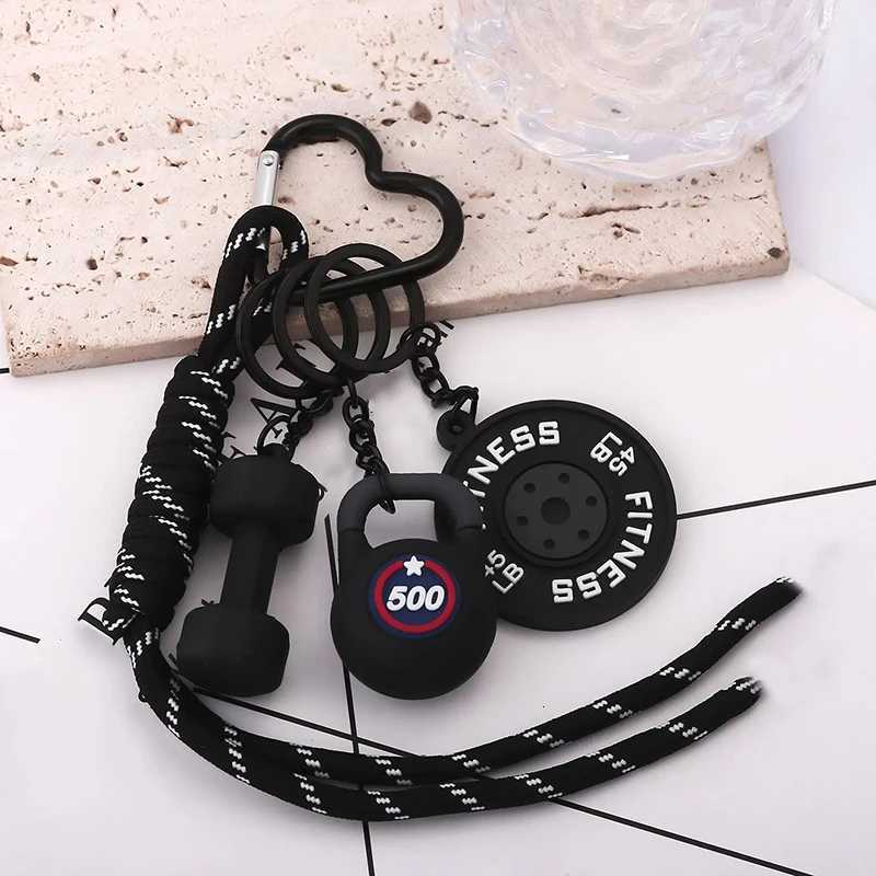 3DMini Dumbbell Fitness Kettle Keychain for Women Fashion Bag Pendant Fitness Enthusiast Bag Car Key Charm Decoration Gift M251215