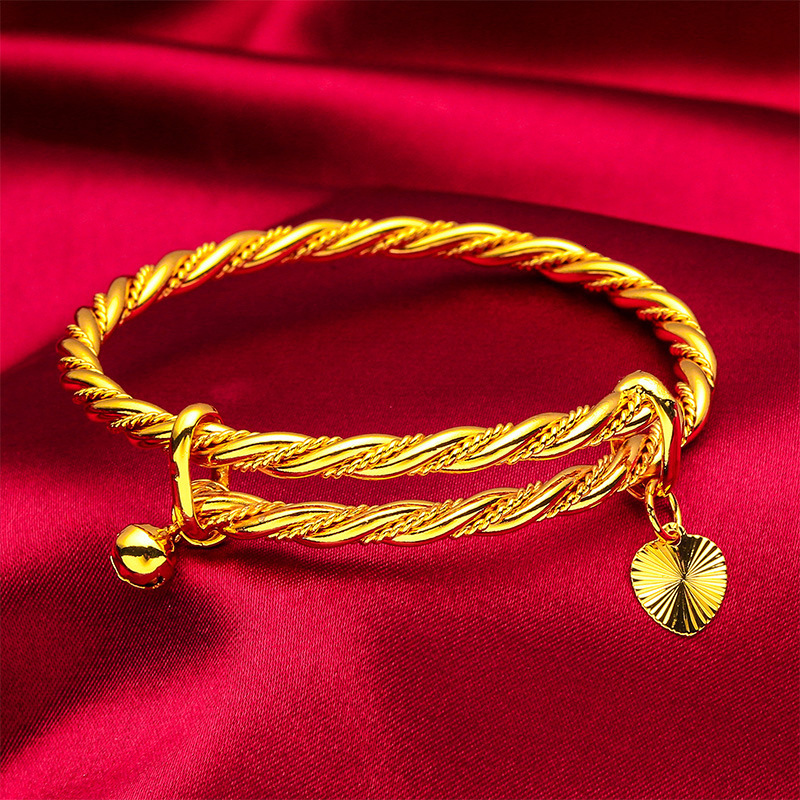Simple Indian Bangles For ren Dubai Gold Color Bangles Jewelry Wholesale er Gold Plated Copper Bracelets 250626