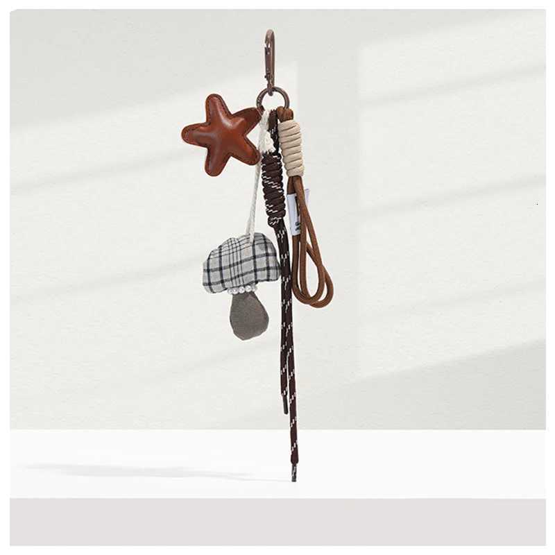 EverToner Maillard style star mushroom hanging rope bag pendant super beautiful keychain pendant Bag Accessories M251215