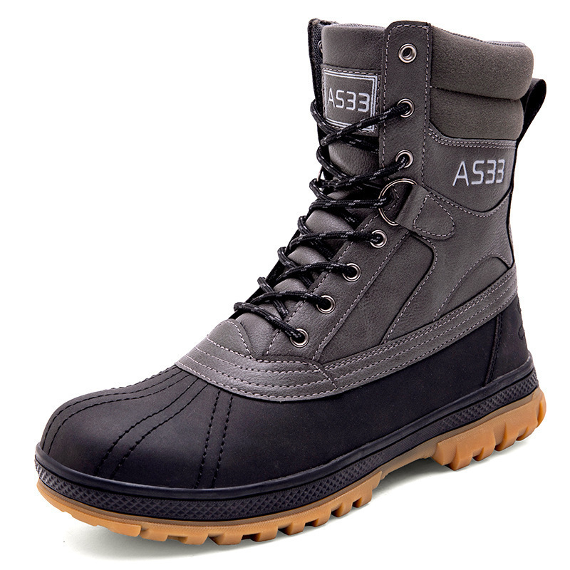 ALEADER Mens Duck Boot | Waterproof Shell | Fur Lined Insulated Winter Snow Boot 241114