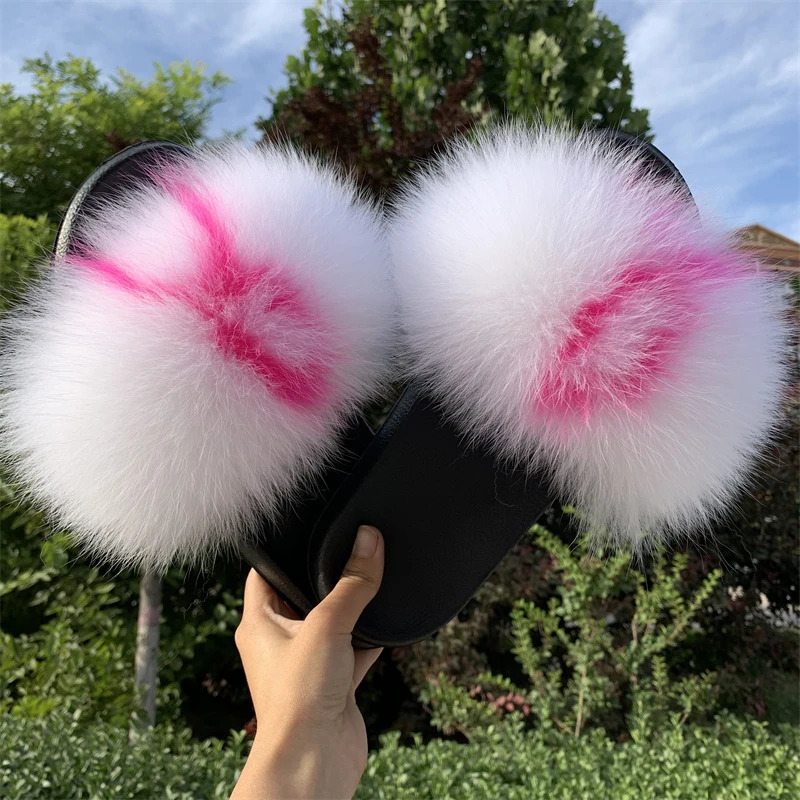 Arrival Girl Fluffy Fur Slippers Ladies Indoor Warm Furry Fur Flip Flops Women Amazing Plush Fur Slides Wholesale 251215