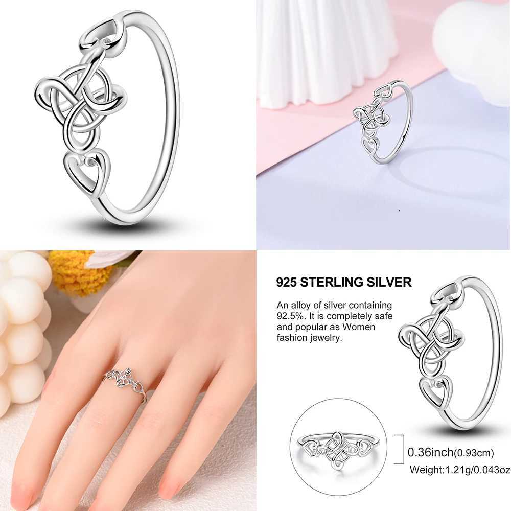 Rings For Women 925 Sterling Silver Zircon Winding Romantic Ring Finger Beaded Luxury Jewelry Original Engagement Wedding Gift M251215
