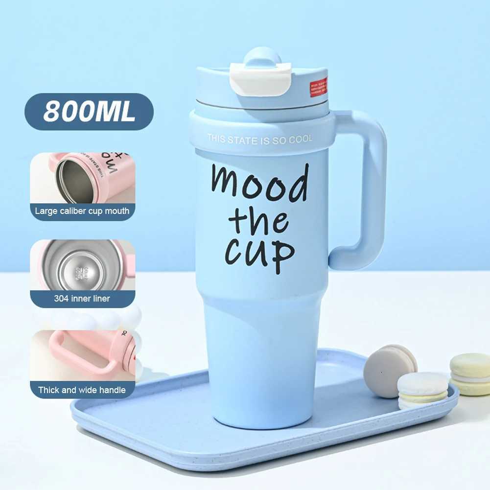 NEW Stainless Steel Vacuum Insulated Tumbler with Lid for Water Iced Tea or Coffee 800ml 27oz Summer Winter Insulated Mug H251215