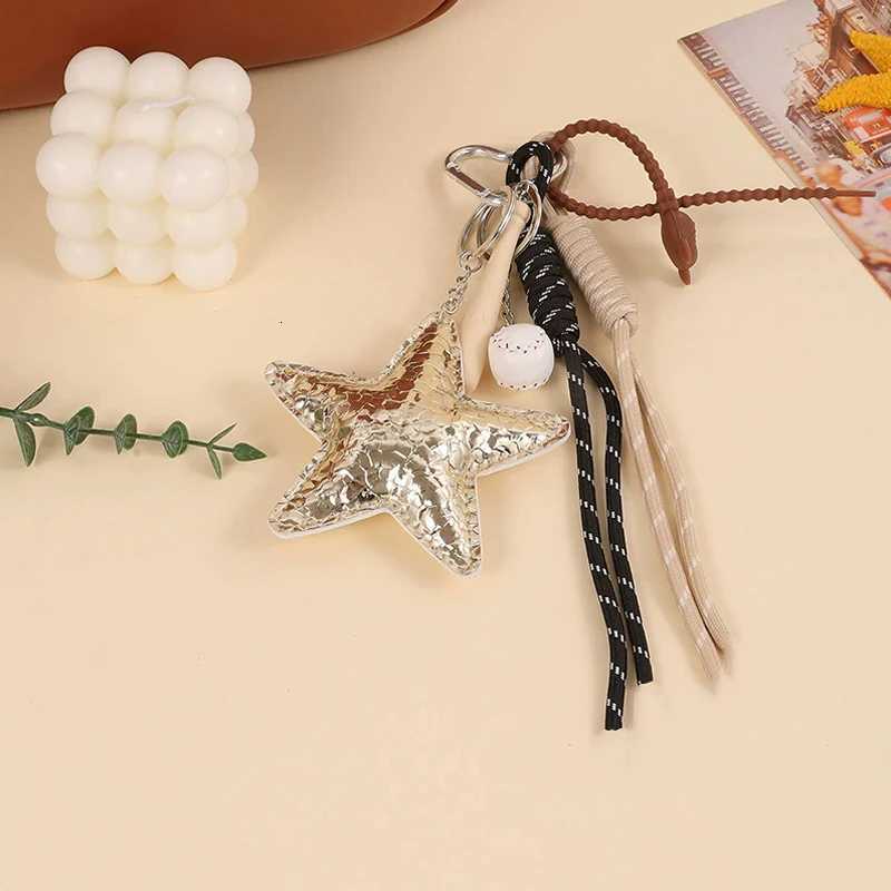 New Leather Star Bag Pendant Premium Star Puppy Braid Rope Pendant Creative Print Versatile Keychain Pendant M251215