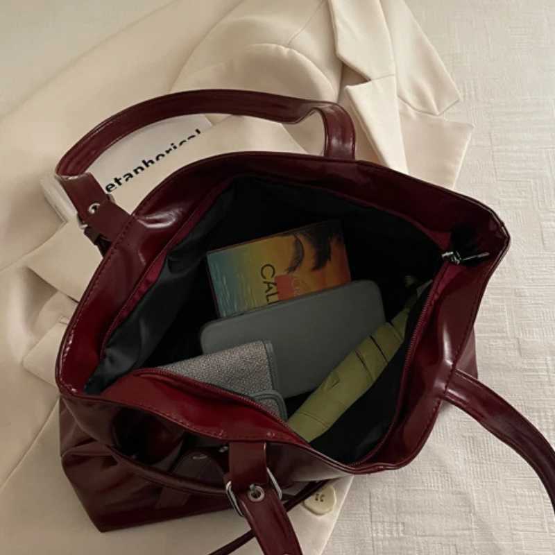 Large Capacity Womens Shoulder Bag Tote Commuter Bag Simple Vintage Cross-Border New Style Bag Versatile Sensation 2025T251215