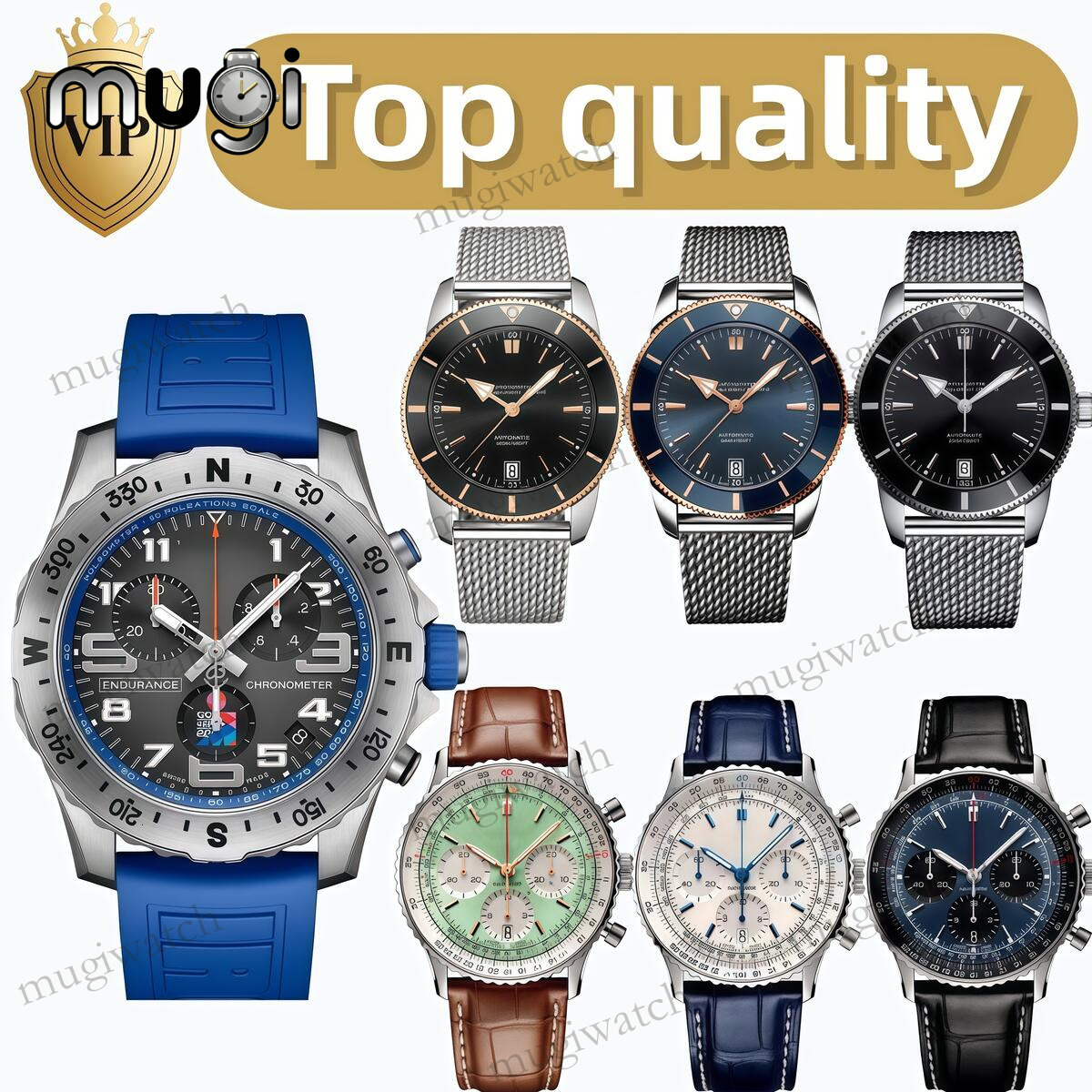 Breitlnglies Watch Navitime Designer Elegant Mens Timepiece Watch Man High Quality Chronograph Leather Bands Watch Movement Automatic Quartz Watch With Box b30