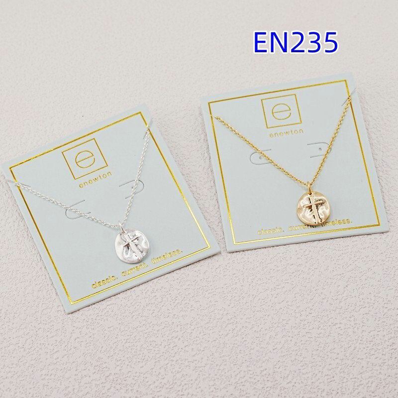 High Quality Enewton Cross Gold/Silver Filled Beads Pendant Necklace Birthday Gift Brand EN235